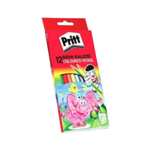 12 Renk Karton Kutu Uzun Boy Kuru Boya