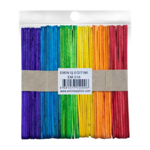 Dil Çubuğu Dar Renkli 50 Adet