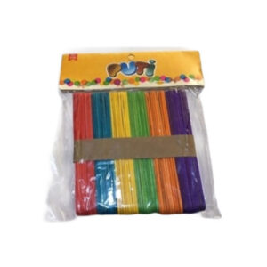 Ahşap Büyük Dil Çubuğu Renkli 50li