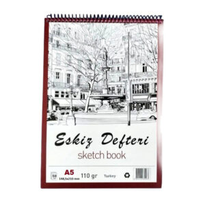 Eskiz Defteri A5 Üstten Spiralli 50 Sayfa
