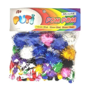 Metalik Karışık Pon Pon 00268