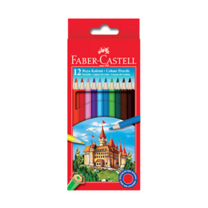 Faber Castell Kuru Boya Kalemi Tam Boy 12'li