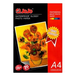 Jojo A4 Premium Glossy Fotoğraf Kağıdı 20'li 200 g