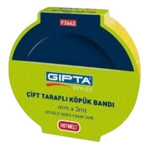 Gıpta Çift Taraflı Köpük Montaj Bandı 12 mm x 3 m