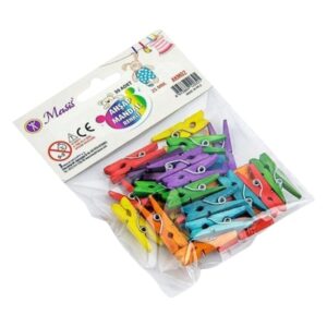 Masis Ahşap Mandal Renkli 25 mm