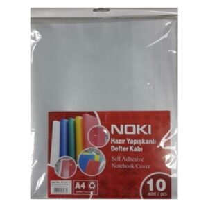 Noki A4 Hazır Defter Kabı Şeffaf 10'lu