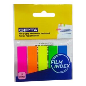 Gıpta Film Index 5 Renk Yapışkan Notluk 12 x 45 mm 25 Yaprak