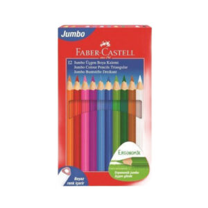 Faber Castell Jumbo Kuru Boya Kalemi 12'li