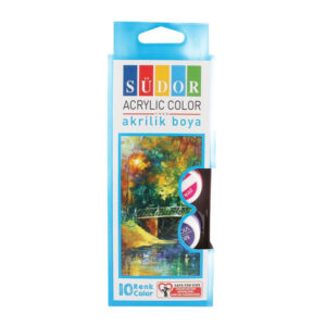 Südor Akrilik Boya 20 Ml Şişe 10 Renk
