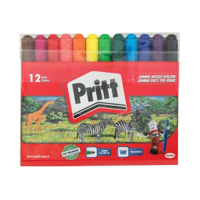 Pritt Jumbo Keçeli Kalem 12'li