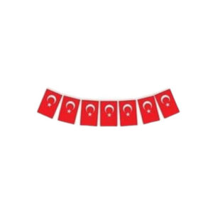 Vatan Bayrak Bayrak Ipli Orta Boy 13x8 Cm 40'lı