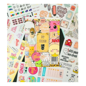 Yerli Sticker Book 24 17 Cm 16 Sayfa Özel Tasarım Rengarenk Sticker Kitabı