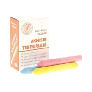 Akmısır Renkli Tozsuz Tebeşir 15’li