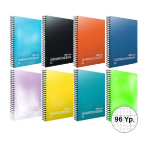 Gıpta Eco Fresco A4 Spiralli Plastik Kapak Kareli Defter 96 Yaprak