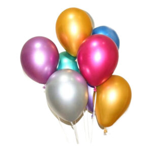 Yerli Gemar Metalik Balon Karışık Renk 100'lü Paket