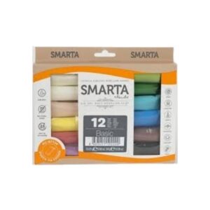 SMARTA Hava İle Kuruyan Modelleme Hamuru Seti 12 Renk 25 Gr