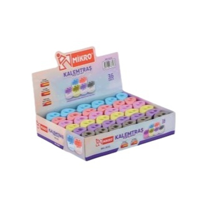 Mikro Kalemtıraş Çiftli Pastel Renkler