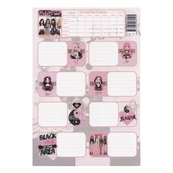 Black Blackpink Okul Etiketi