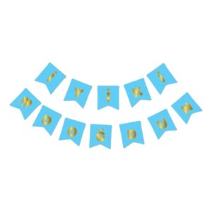 Oben Oben Parti Mavi Altın Yaldızlı İyi Ki Doğdun Banner