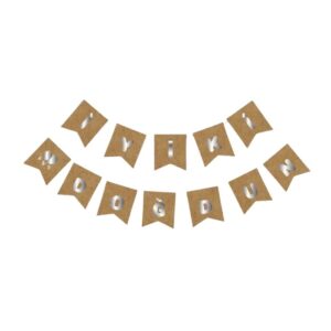 Oben Oben Parti Kraft Gümüş Yaldızlı İyi Ki Doğdun Banner