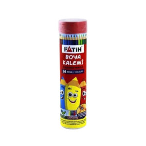 Fatih 24 Renk Tam Boy Metal Tüp Kuru Boya
