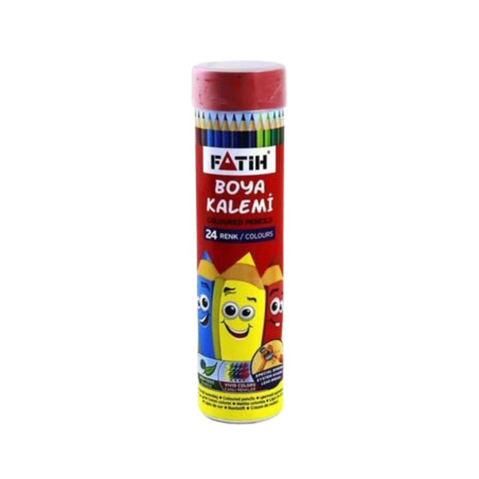 Fatih 24 Renk Tam Boy Metal Tüp Kuru Boya