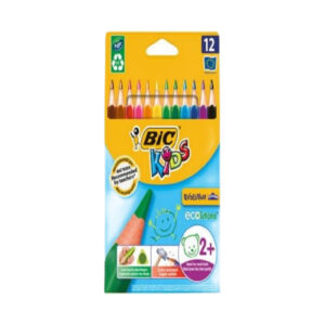 Bic Kuru Boya Kids Evolution Triangle Üçgen Jumbo Boya Kalemi 12 Renk T8052