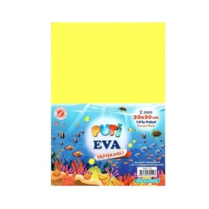 Puti Karışık Renkli Yapışkanlı Eva 10'lu