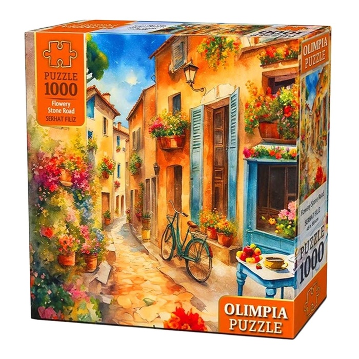 Olimpia Puzzle Flowery Stone Road 1000 Parça