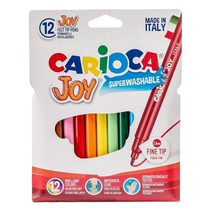 Carıoca Joy Yıkanabilir Keçeli Kalem 12'li