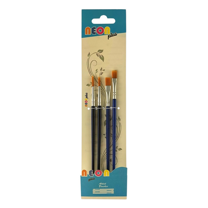 Neon Plus Fırça Seti Hkd-140 4'lü
