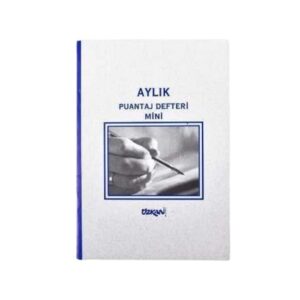 Özkan Aylık Puantaj Defteri Mini